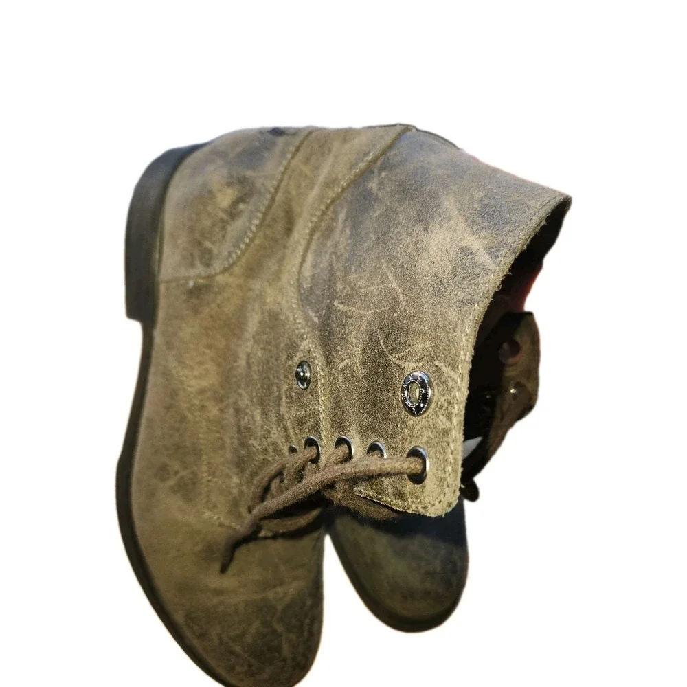 ASTON GREY Collection Leather Boot size US 10 BROOKLYN Grey Ankle‎ Boot